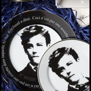 NWOT 4 Porcelaine Castelbajac dessert plates